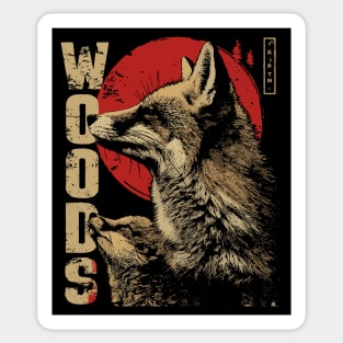 Fox and Her Cub - Forest Adventure Sticker